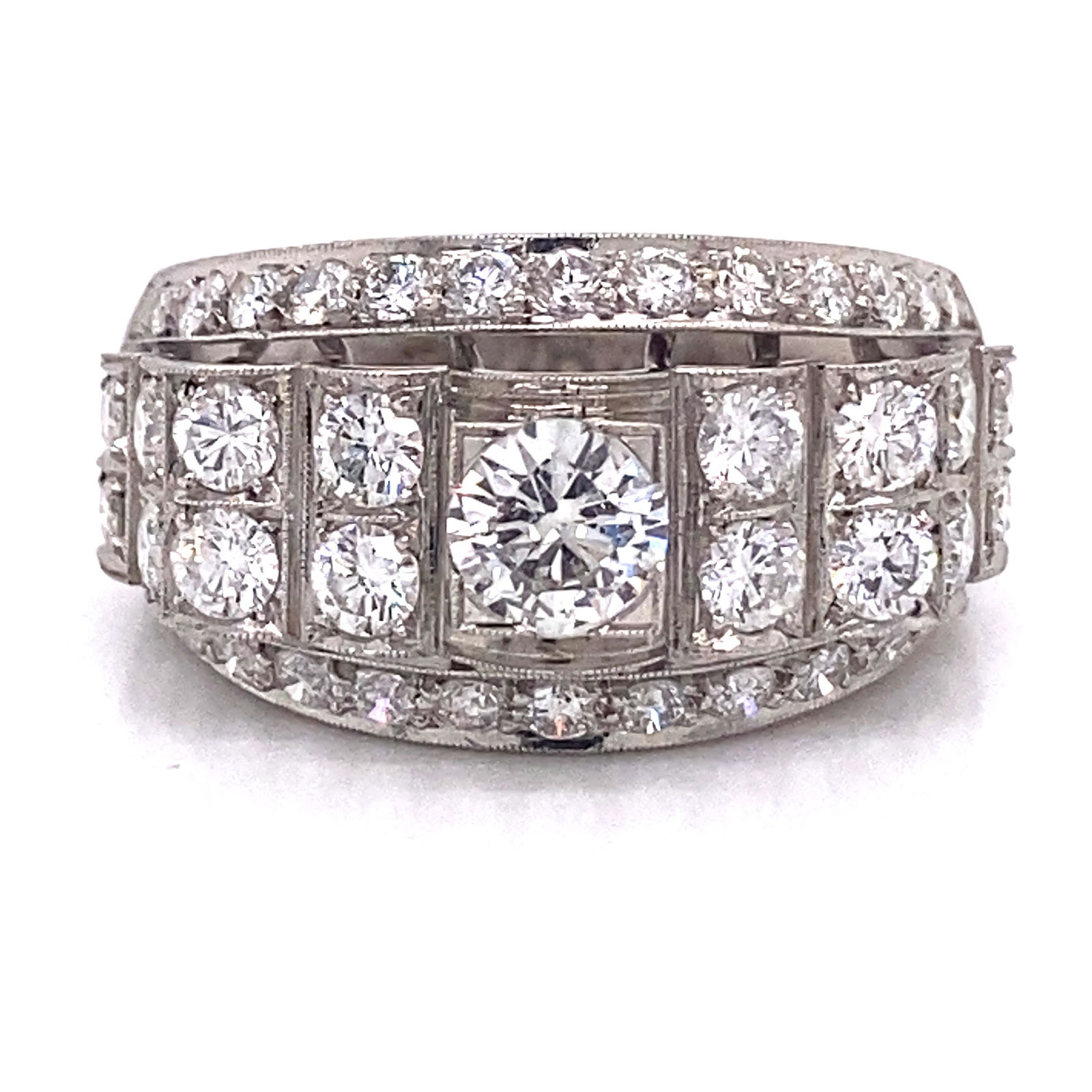 Platinum Diamond Engagement Ring (1 of 4)