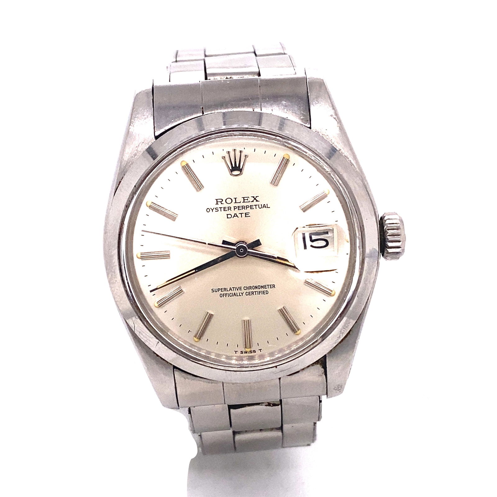 ROLEX Stainless Steel Date WatchÊ (1 of 2)