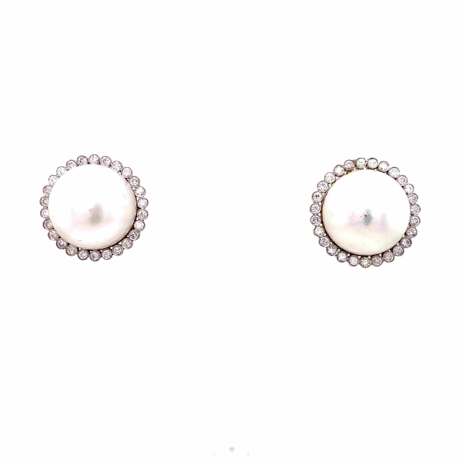 18k Diamond Pearl Earring (1 of 2)
