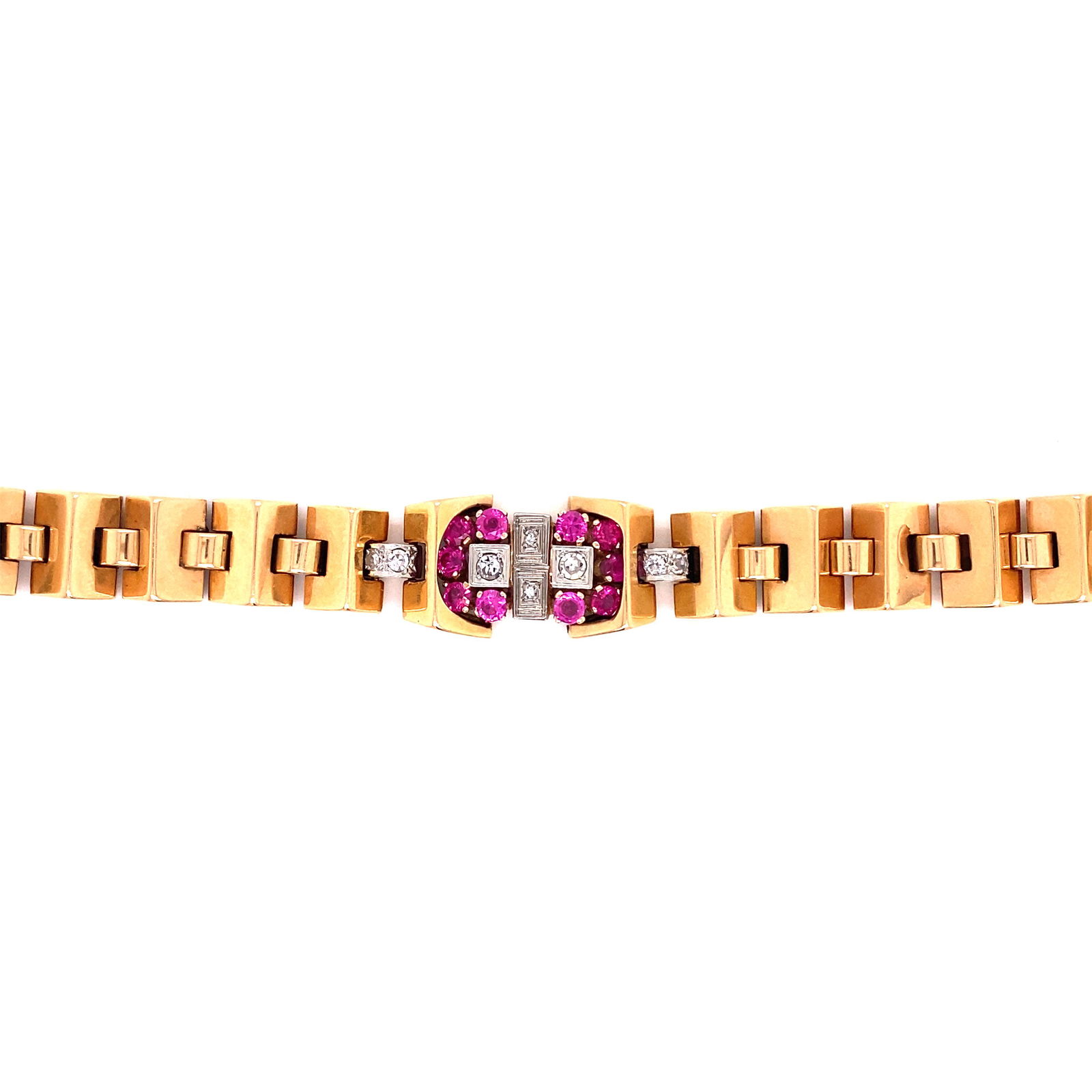 18k Retro Diamond Bracelet (1 of 2)