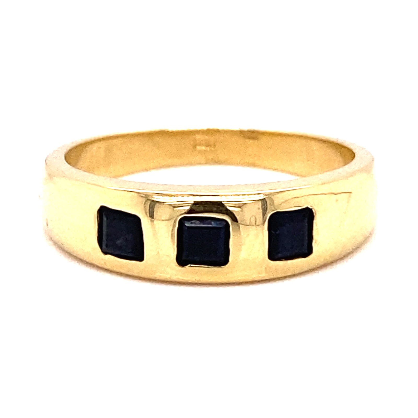 18k Victorian Gypsy Sapphire Ring (1 of 2)