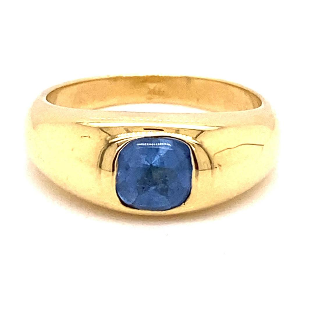 18k Victorian Blue Stone Ring (1 of 2)