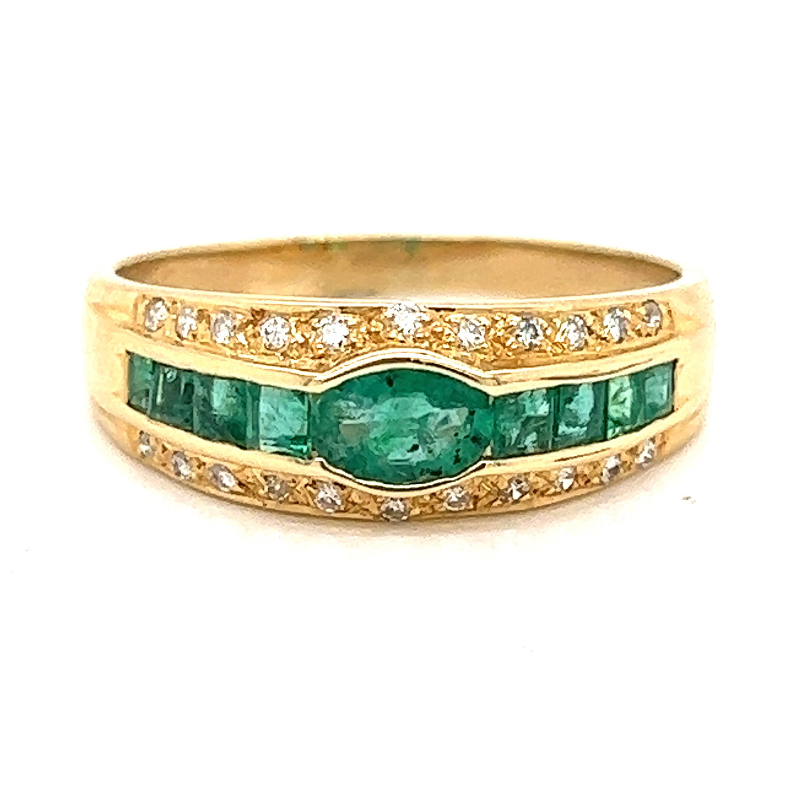 14k Emerald Diamond Ring (1 of 2)
