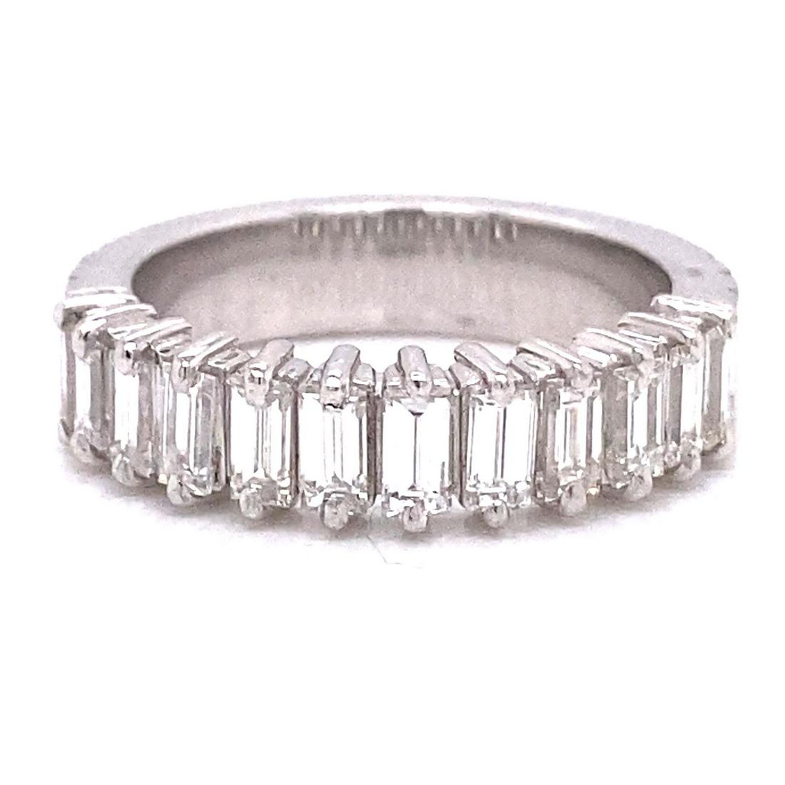 18k Baguette Diamond Half Eternity Ring (1 of 3)