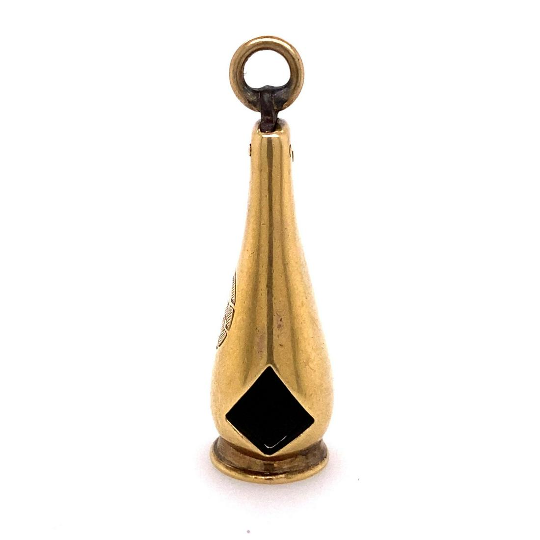 14k Art Deco Cigar Cutter Pendant