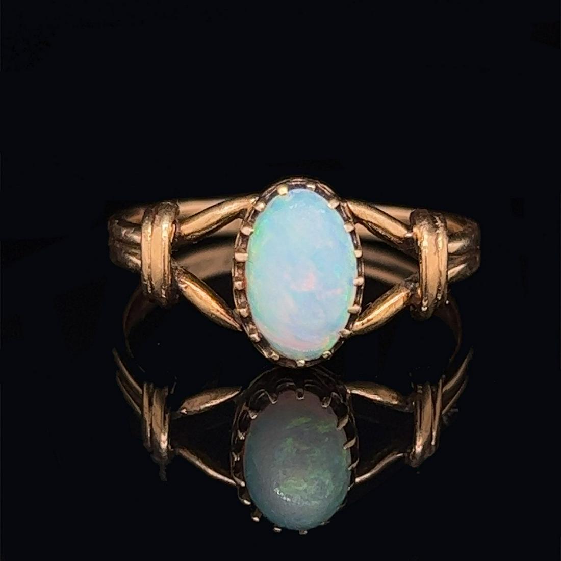 Victorian 18k Opal Engagement Ring (1 of 3)