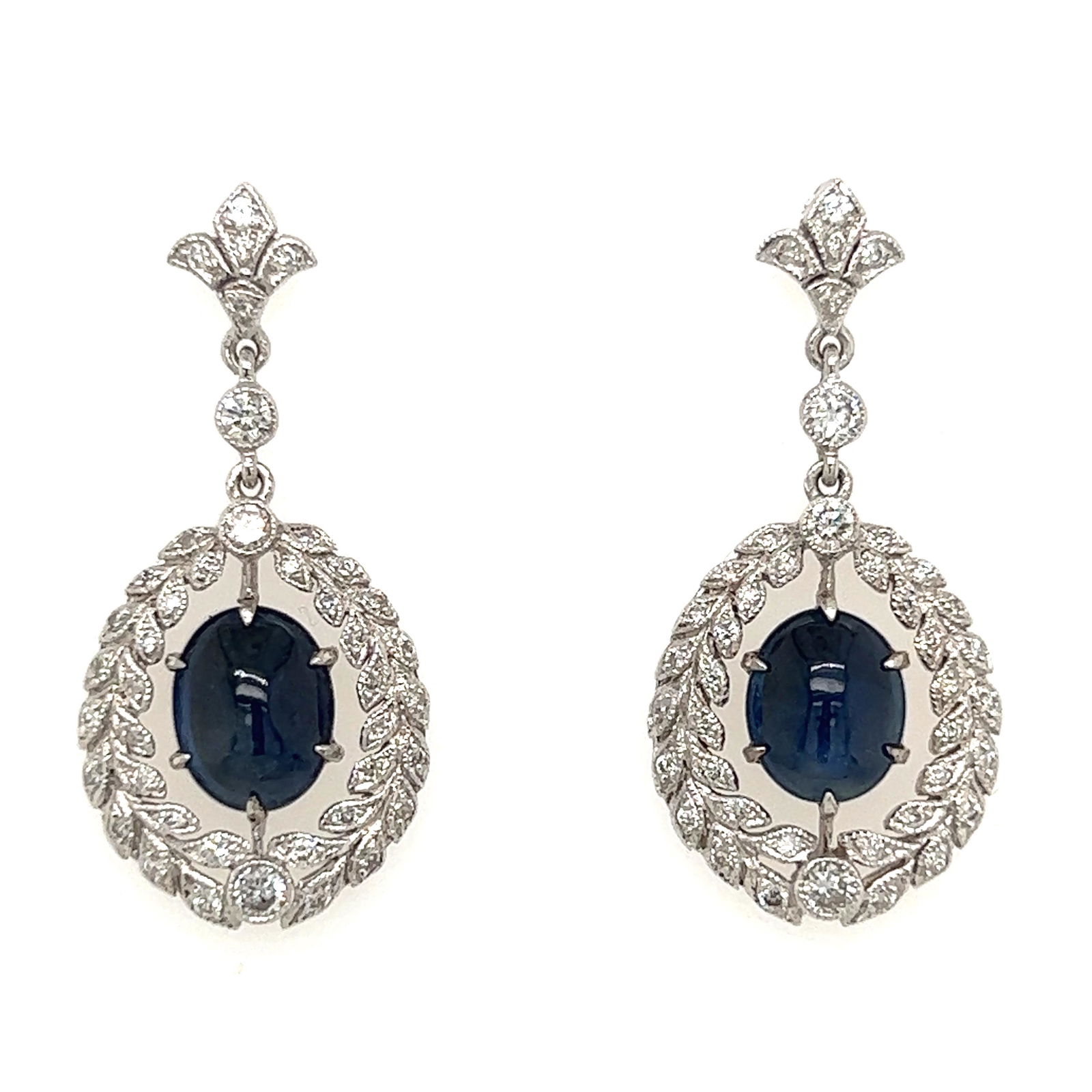 18k Sapphire Diamond Drop Earring (1 of 1)