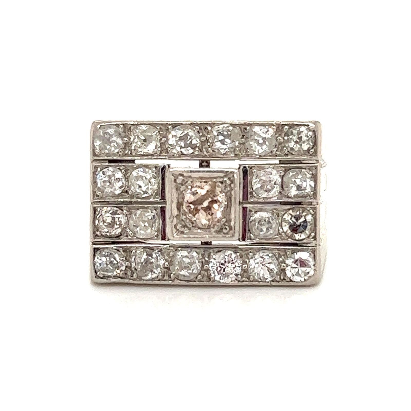 Art Deco Platinum Diamond Ring (1 of 3)