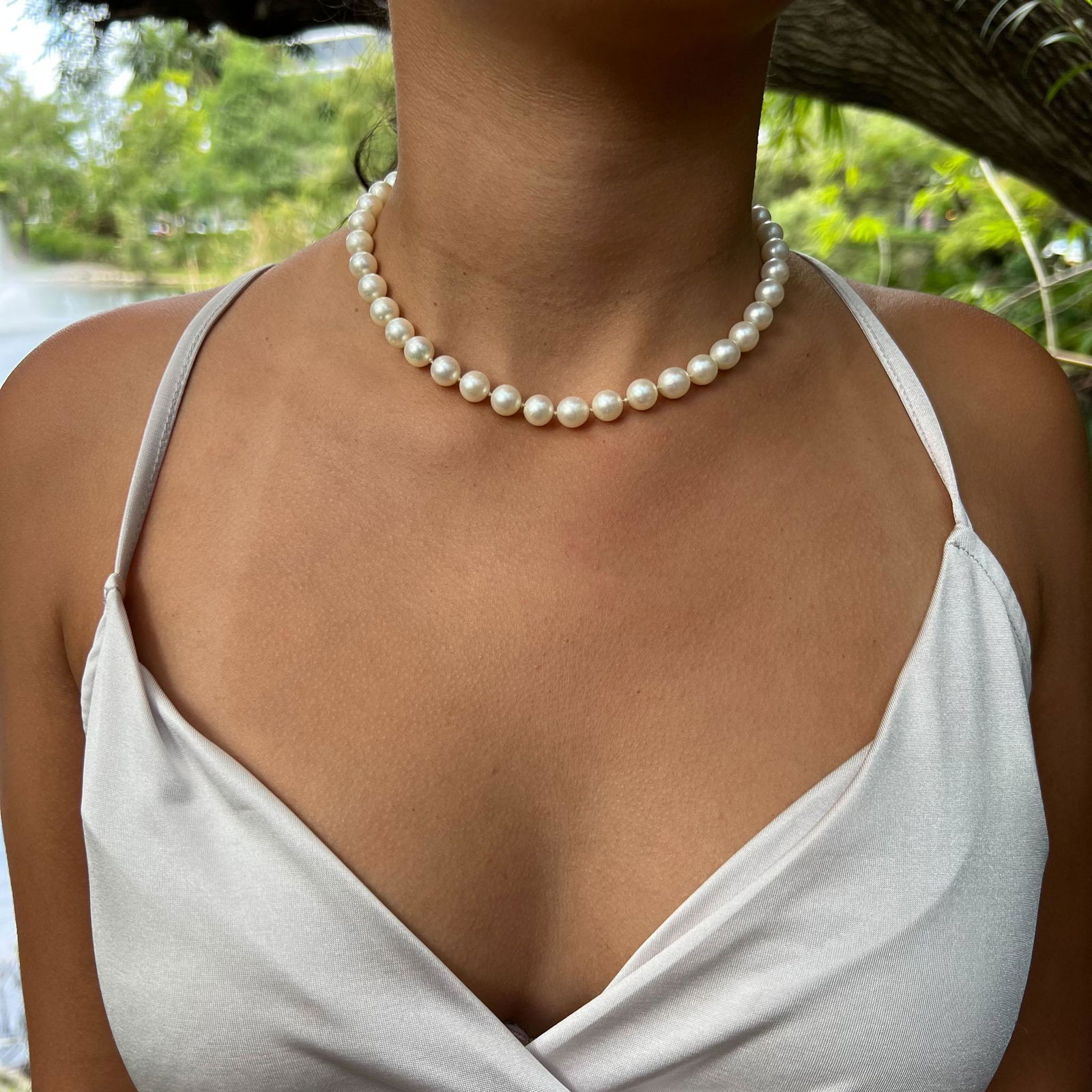 18k Art Deco Pearl Necklace  (1 of 1)