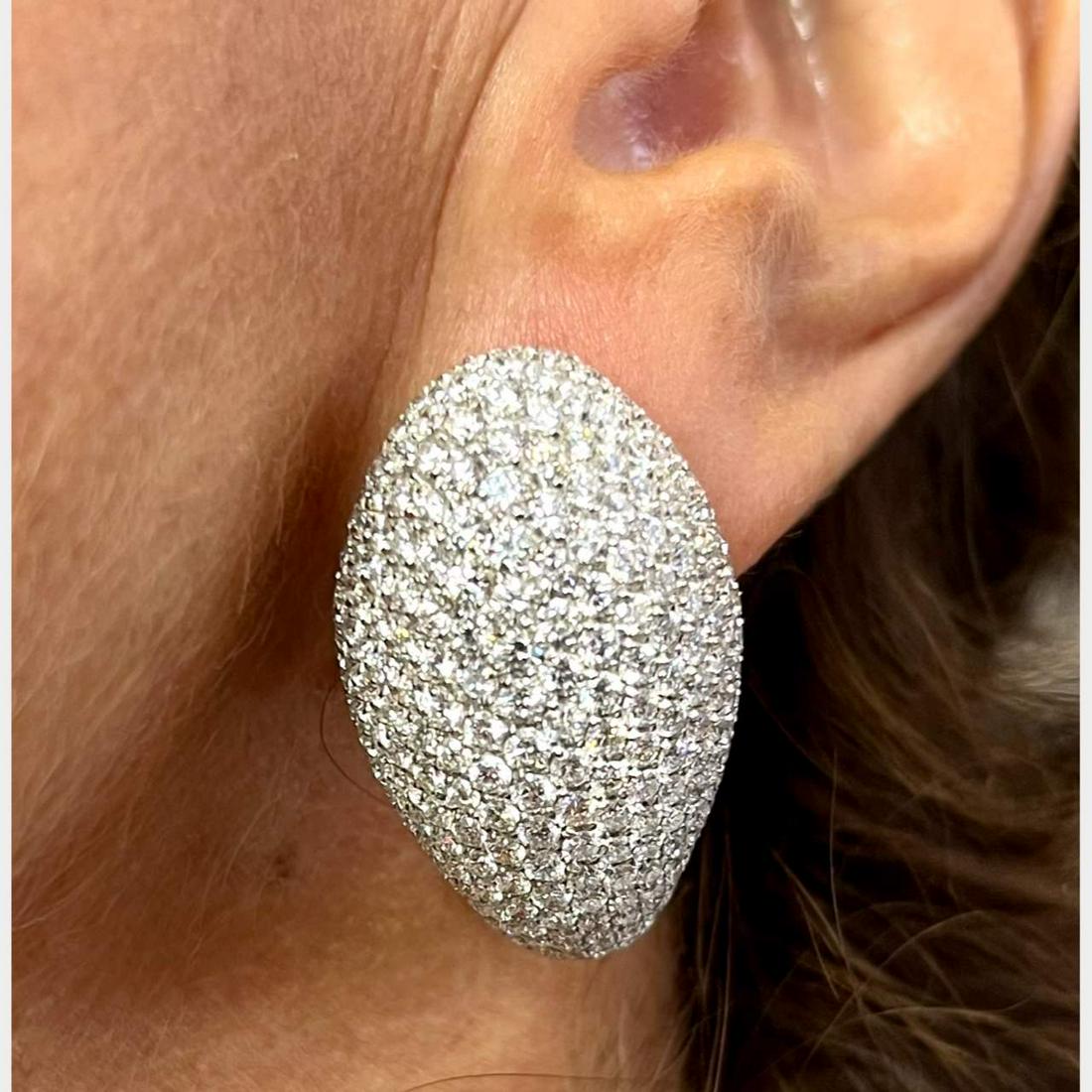 18K White Gold Diamond Earrings (1 of 1)