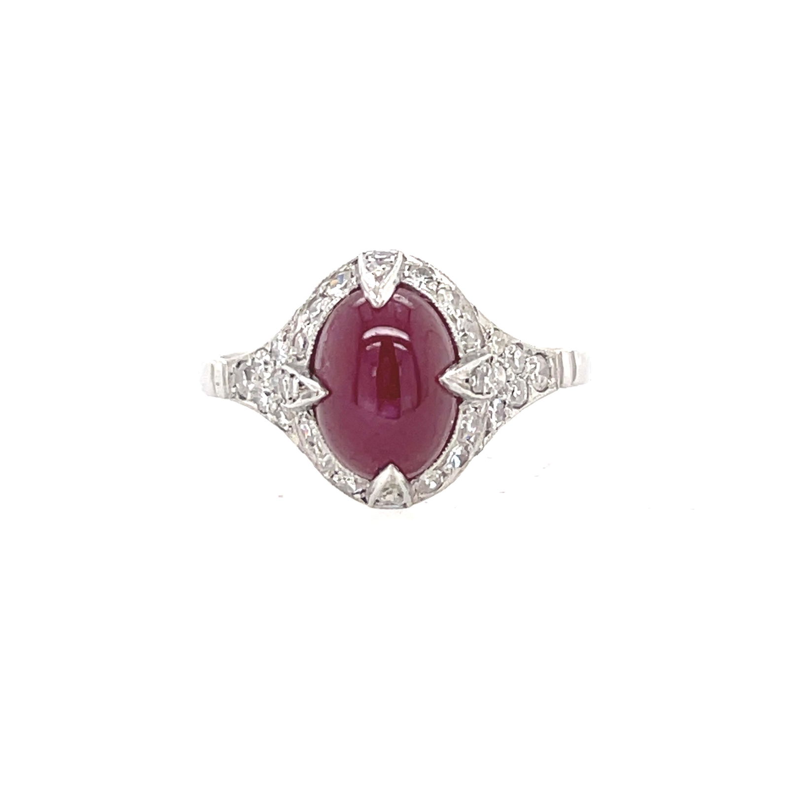 Platinum Ruby Diamond Ring (1 of 2)