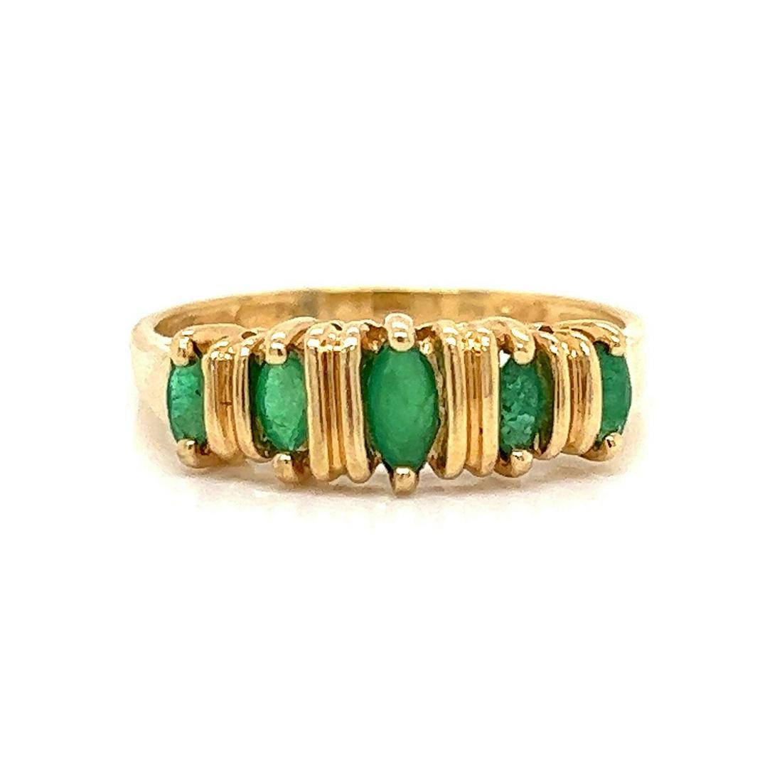 Retro 14k Emerald Ring (1 of 2)