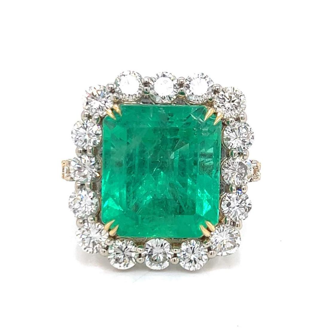 19.15 Ct. AGL Certified Colombian Emerald Ring (1 of 1)