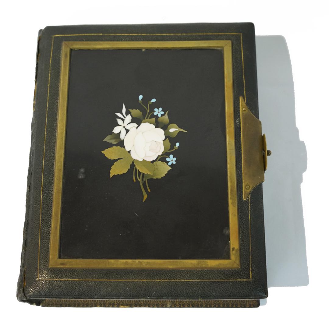 An Italian XIX century book with a pietra dura (1 of 4)