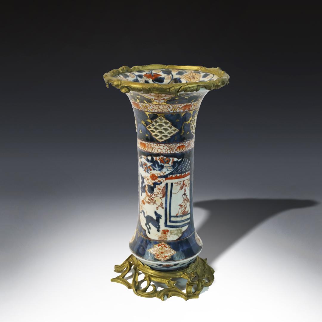 A fine XIX century Ormolu mounted Imari vase (1 of 2)