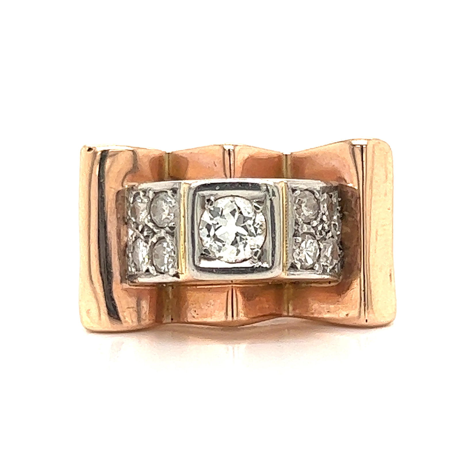 14k Retro Diamond Ring (1 of 2)