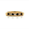 14k Sapphire Diamond Band 