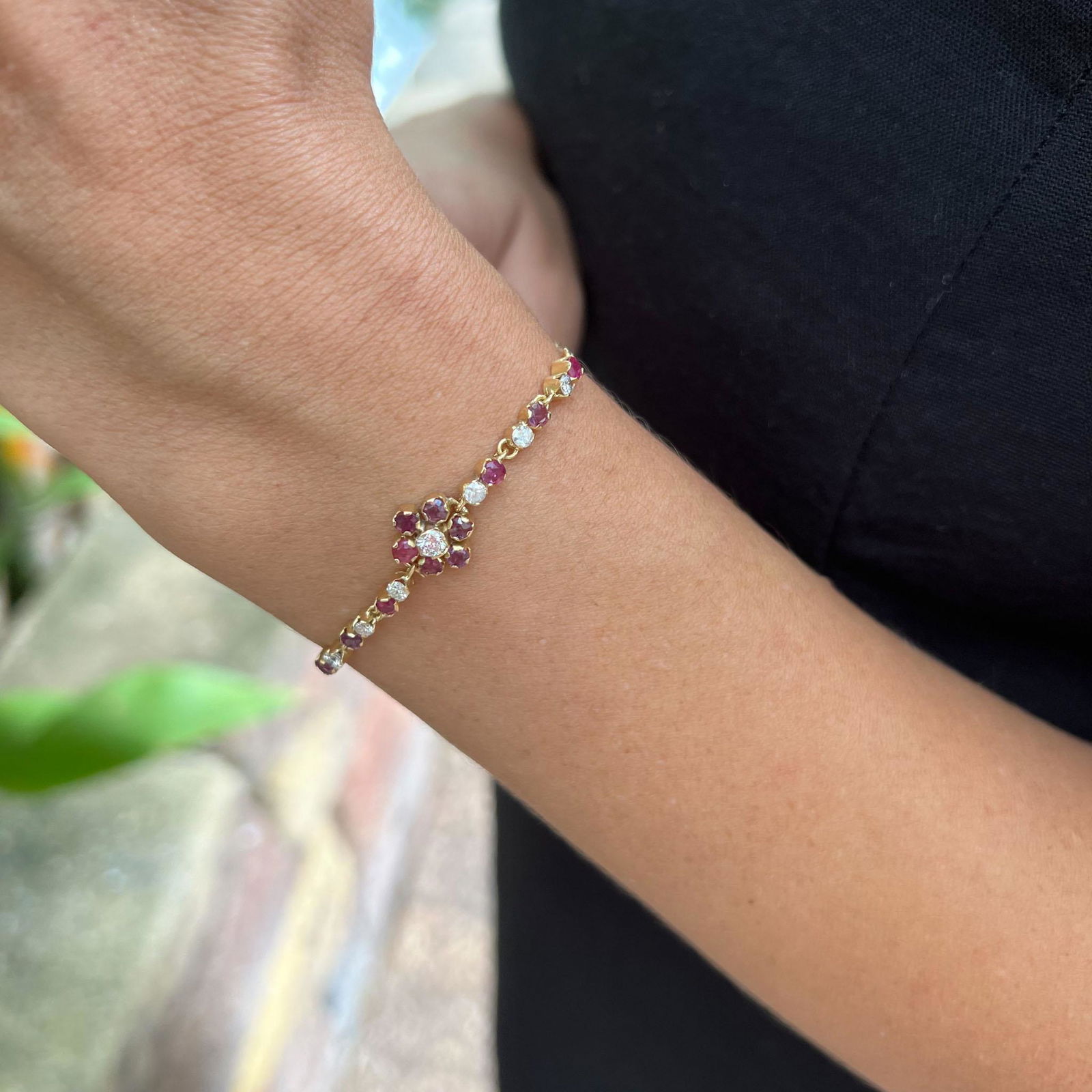 18k Rubies Diamond Bracelet  (1 of 2)