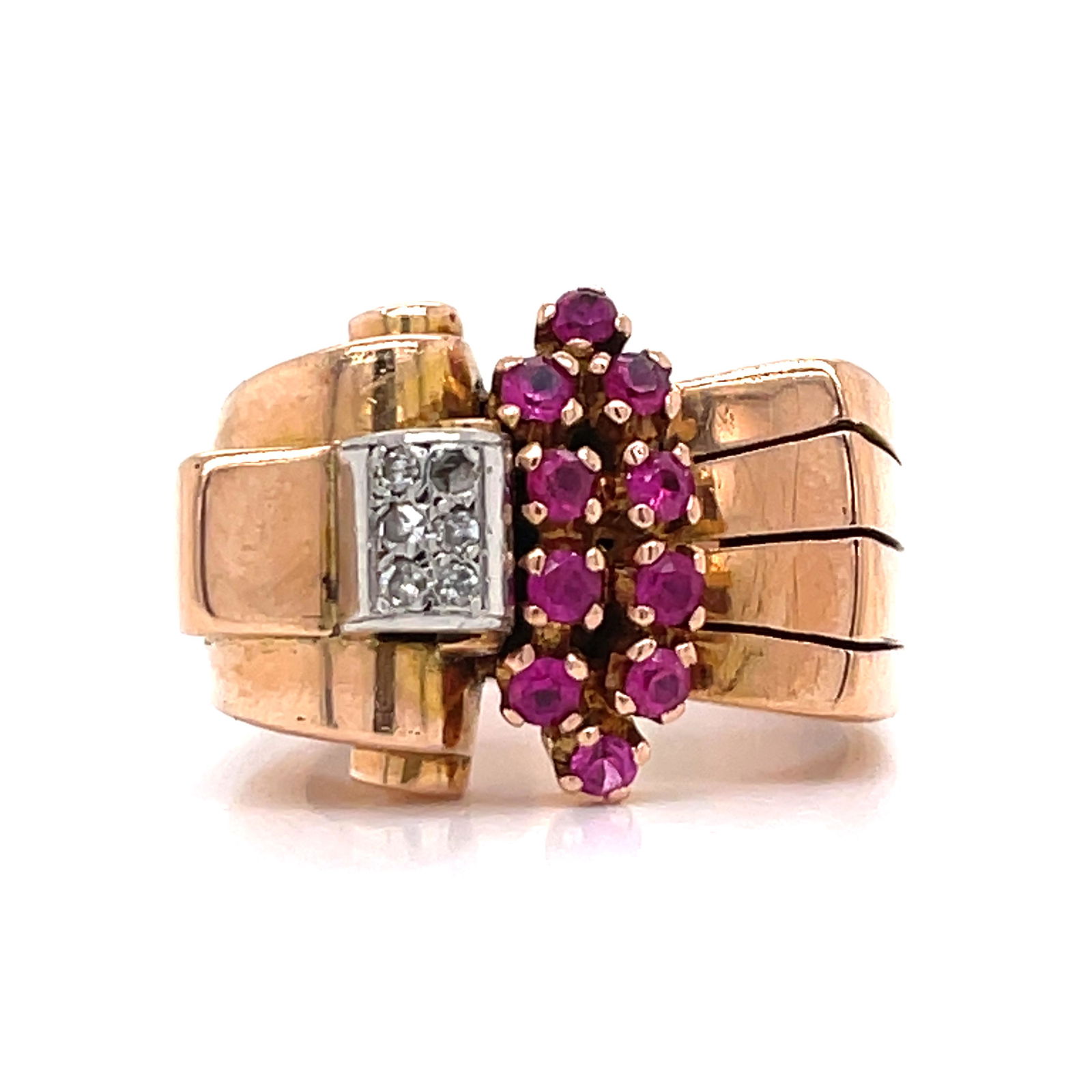 Retro 18k Chevalier Ring  (1 of 2)