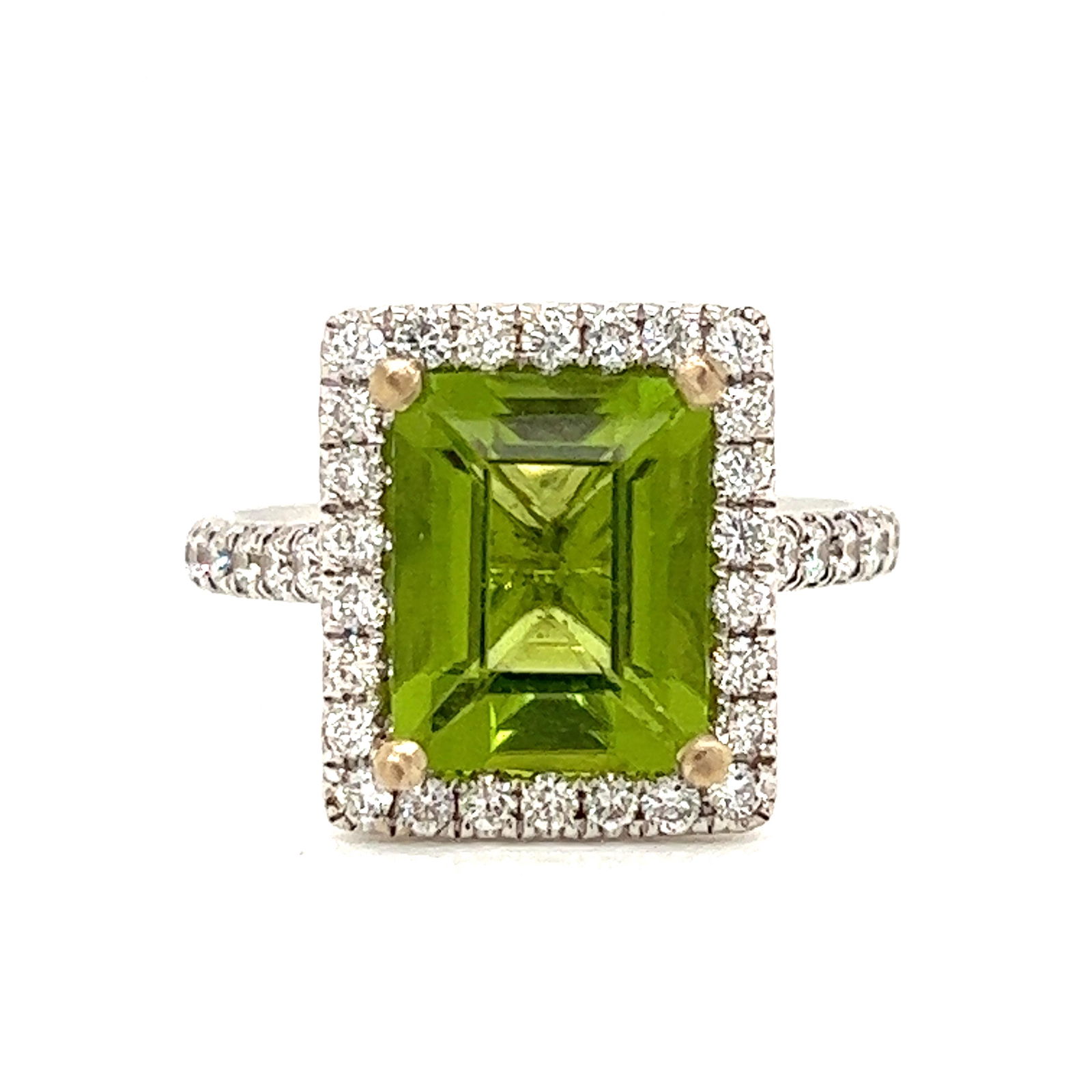 18k Diamond Peridot Ring (1 of 2)