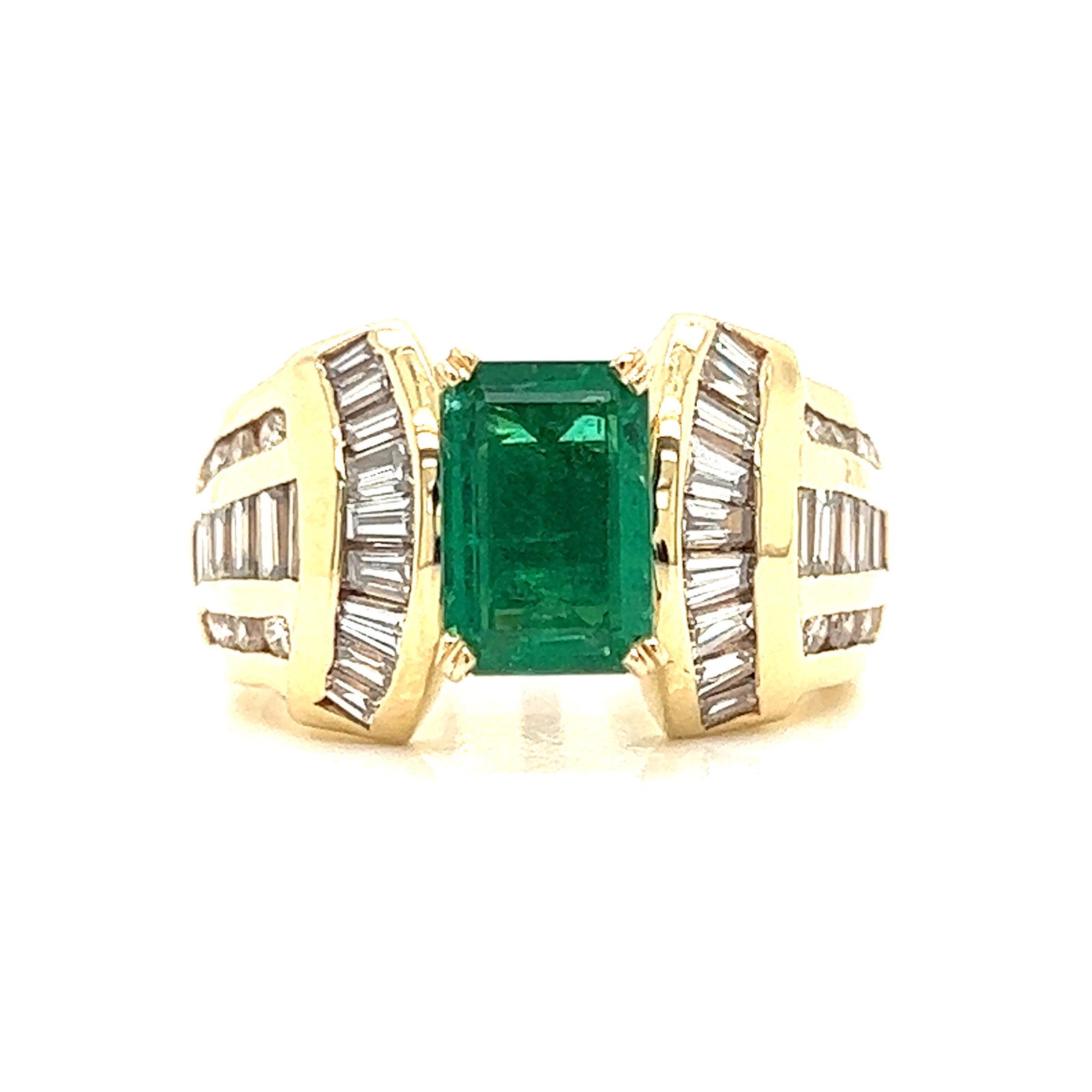 18k Emerald Diamond Ring  (1 of 2)