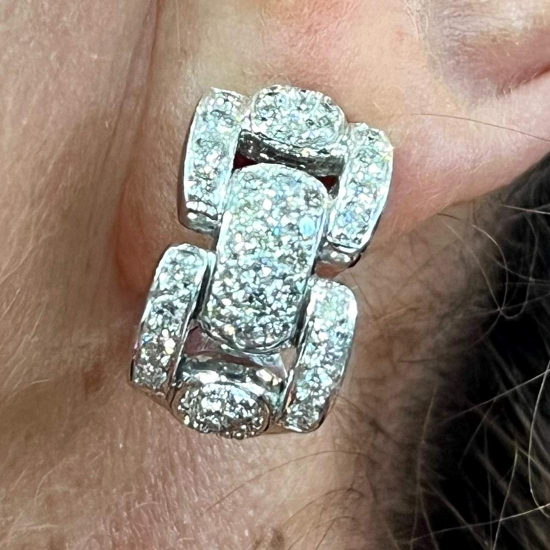 18K White Gold Diamond Earrings (1 of 1)
