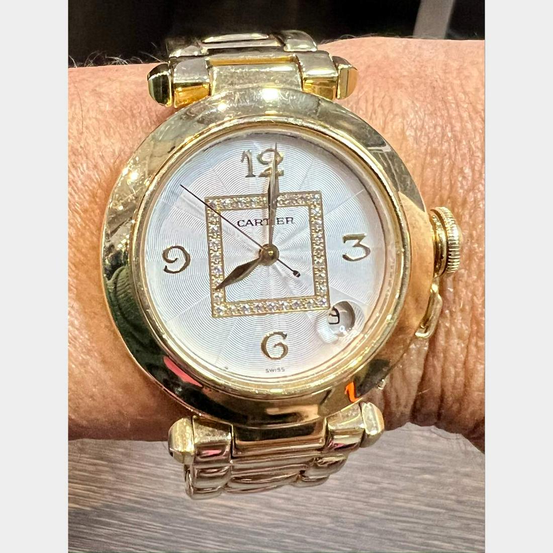 Cartier 18K Yellow Gold 35mm Pasha Watch (1 of 1)