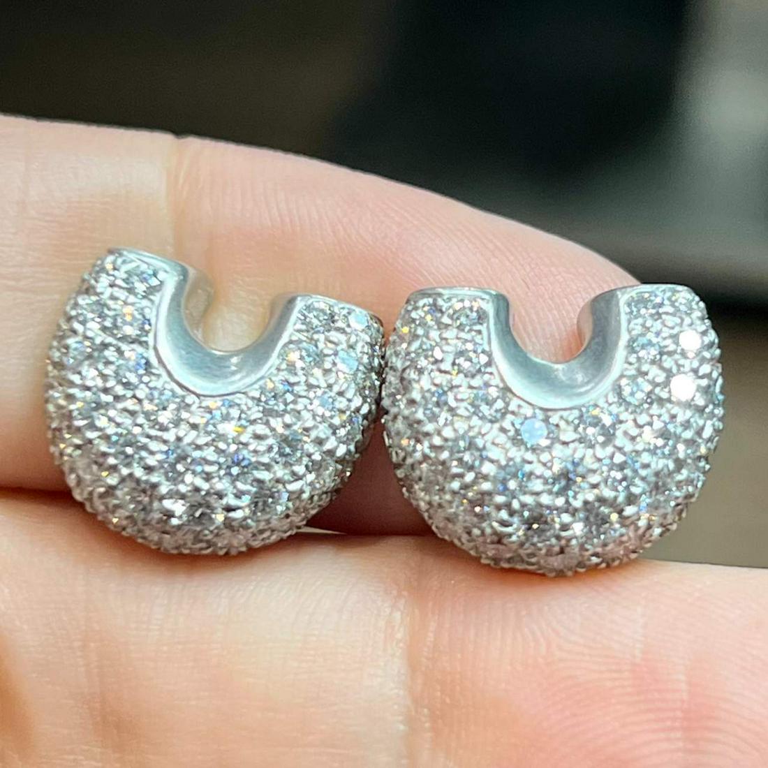 Linda Lee Johnson Platinum & 18K Yellow Gold Earrings (1 of 1)