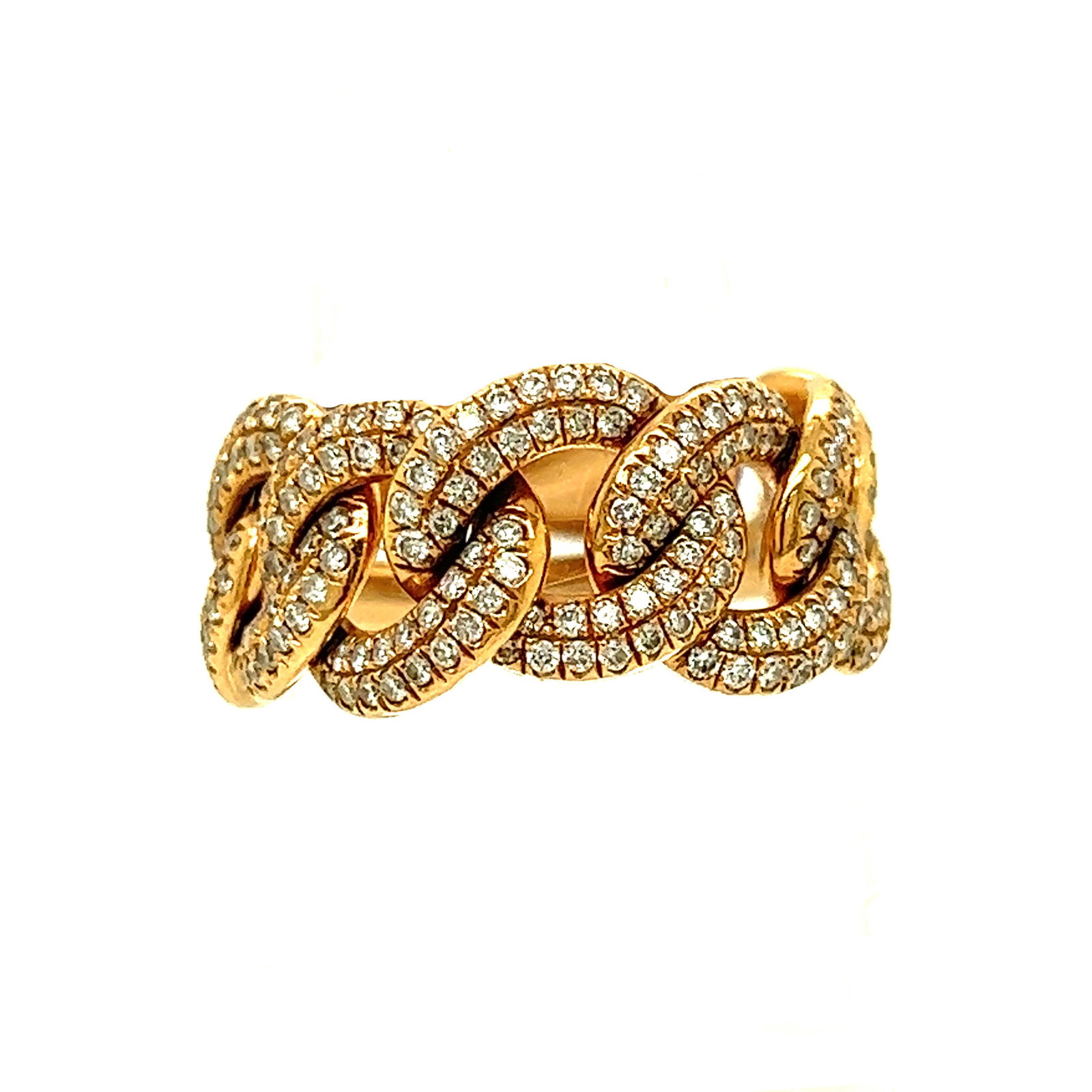 18k Diamond Chain Linked Ring  (1 of 2)