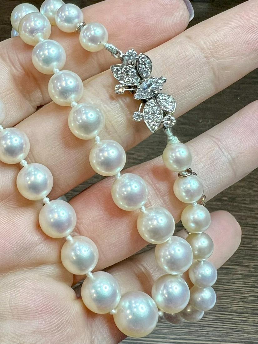 Cartier Paris Art Deco Platinum Pearl Necklace (1 of 4)