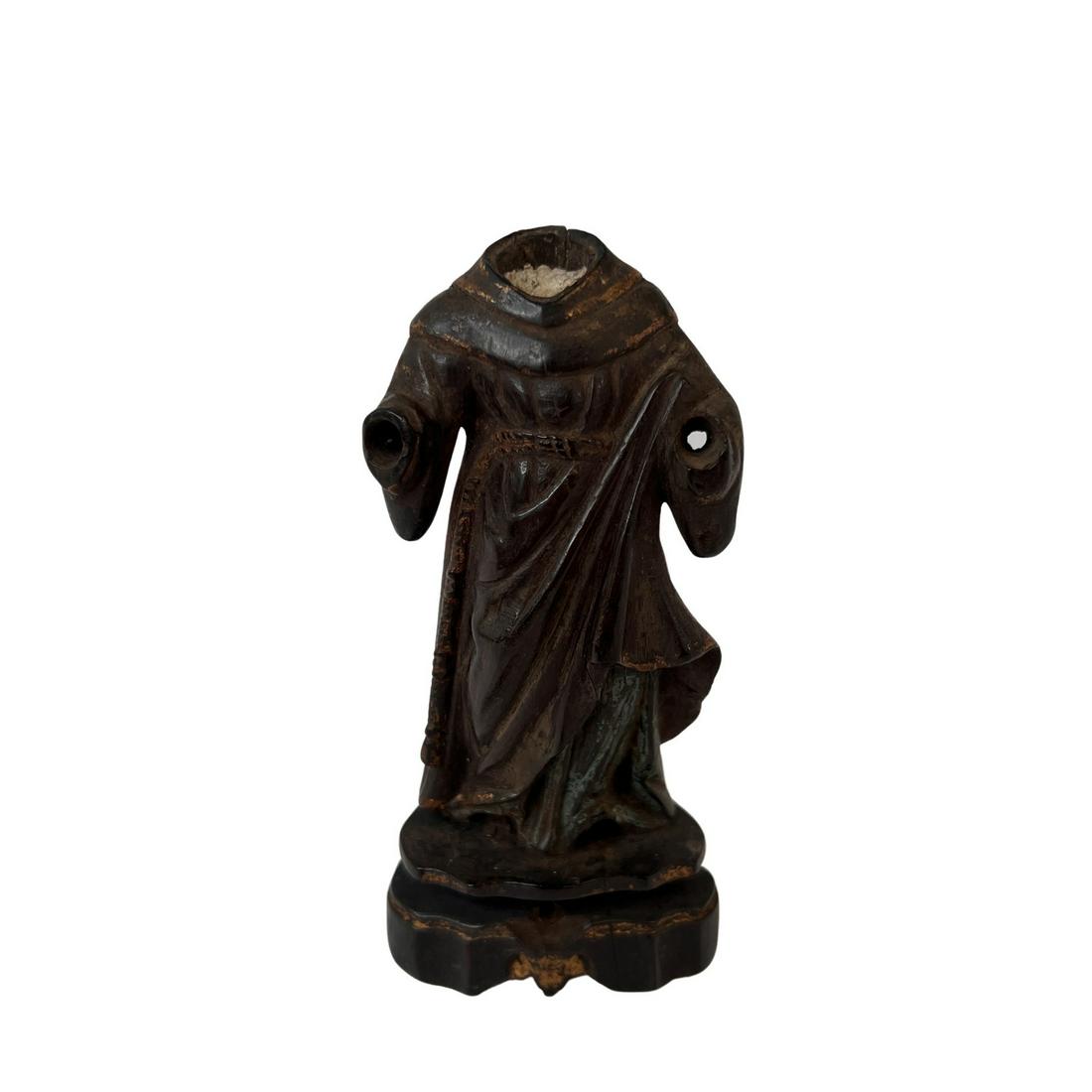 Indo Portuguese Wood SaintÊ: Indo Portuguese Wood Saint Measurement 4.5Óx2Ó