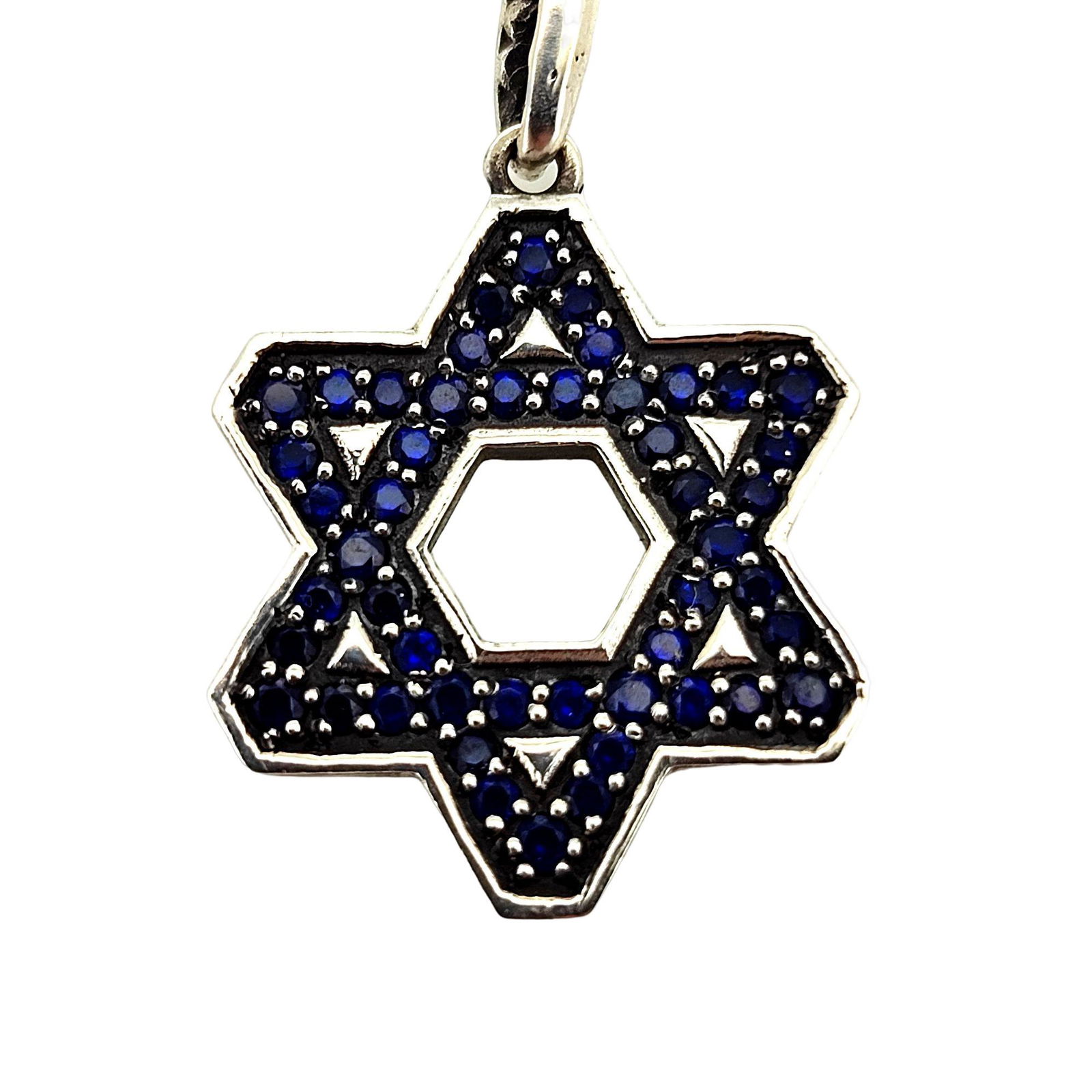Star of David David Yurman in Sterling Silver with Sapphires (1 of 4)