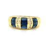 18k Sapphire Diamond Ring 
