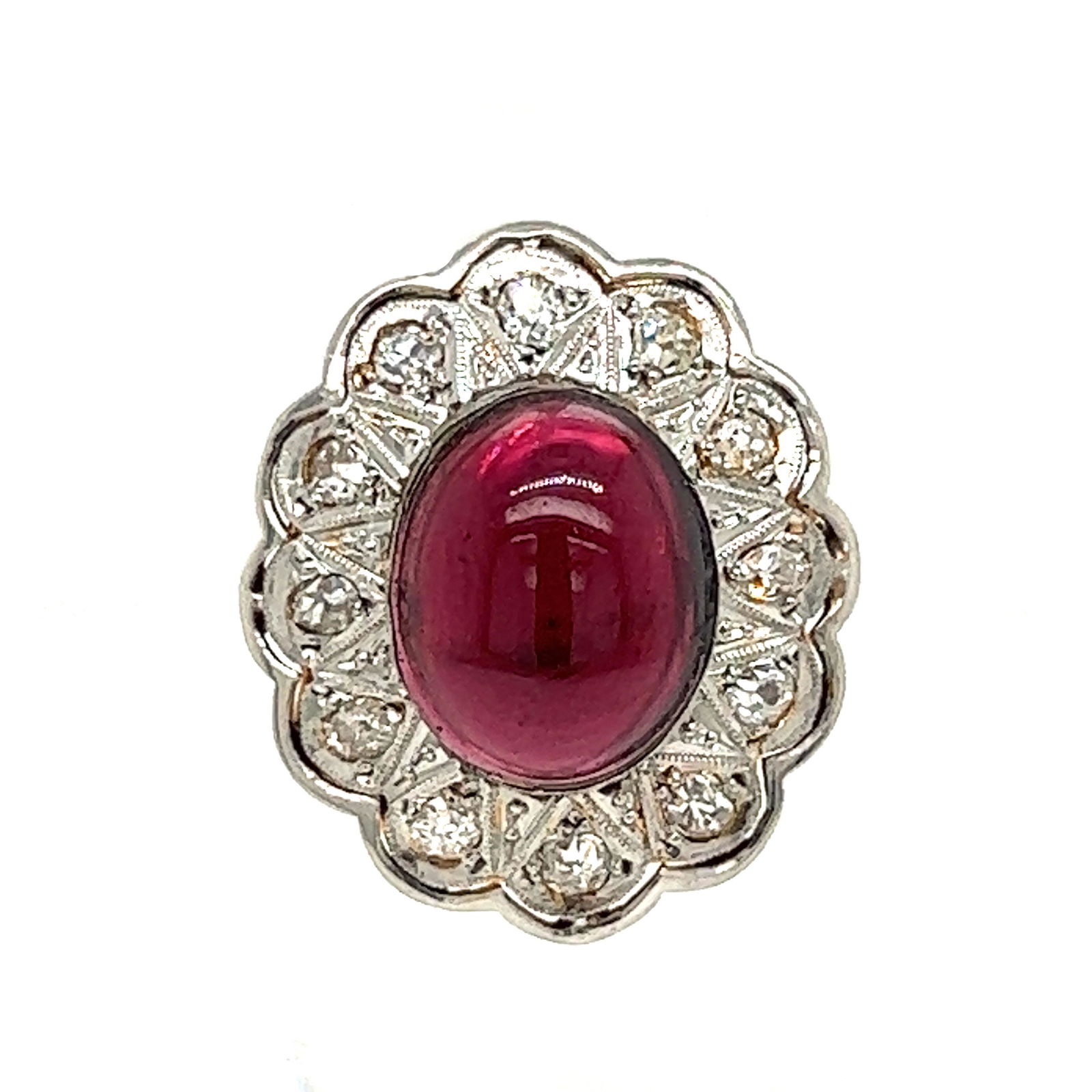 Victorian 18k Ruby Diamond RingÂ  (1 of 2)