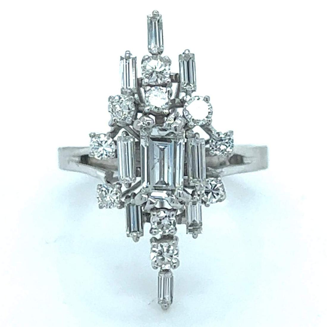 18K White Gold 2.50 Ct. Diamond Cocktail Ring (1 of 3)