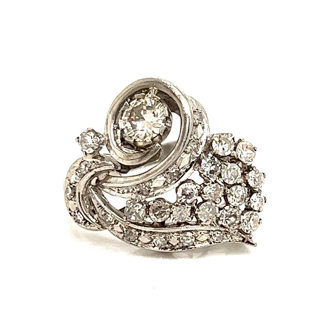Platinum Diamond Retro Ring (1 of 2)