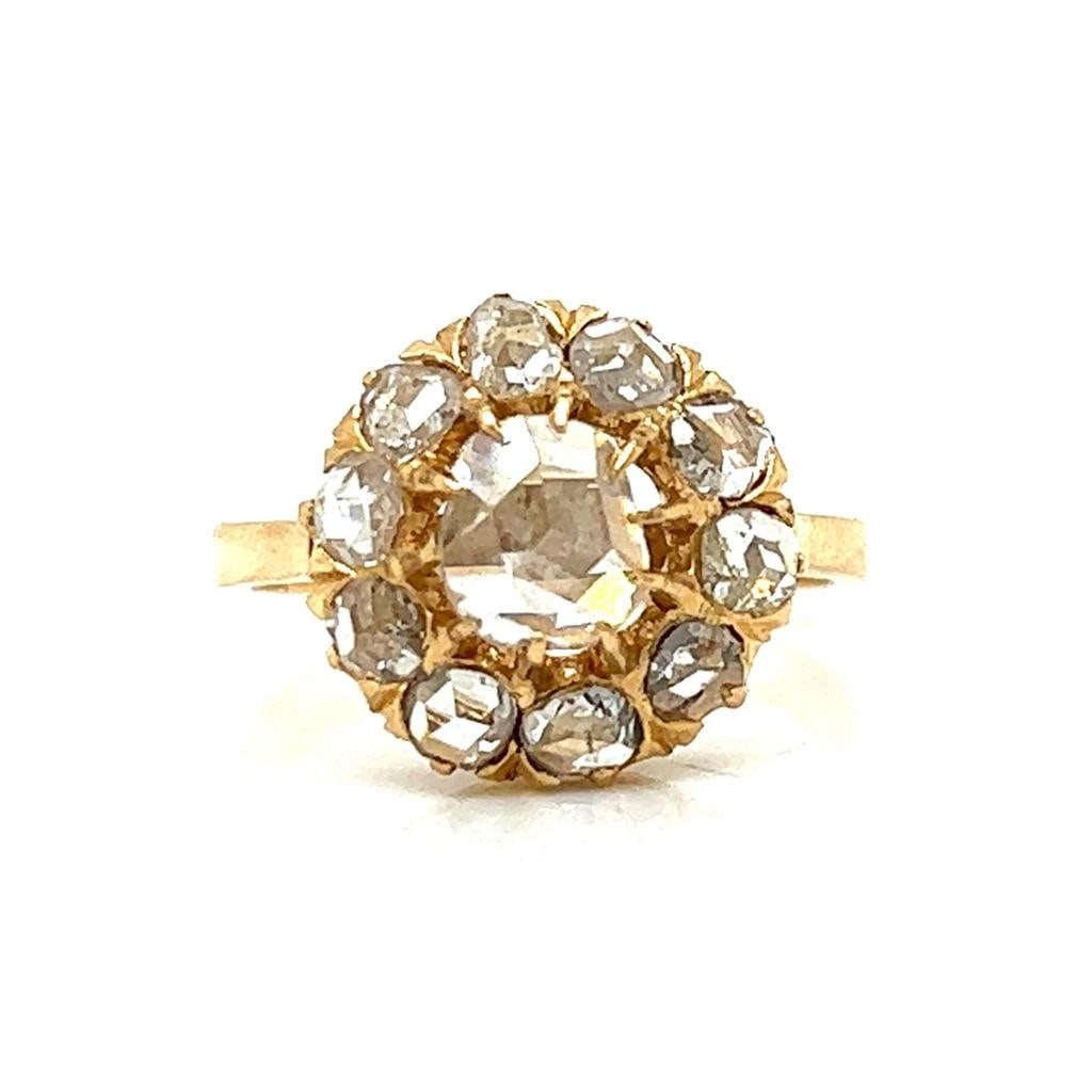 Victorian 18K 1.10 Ct. Diamond Ring (1 of 2)