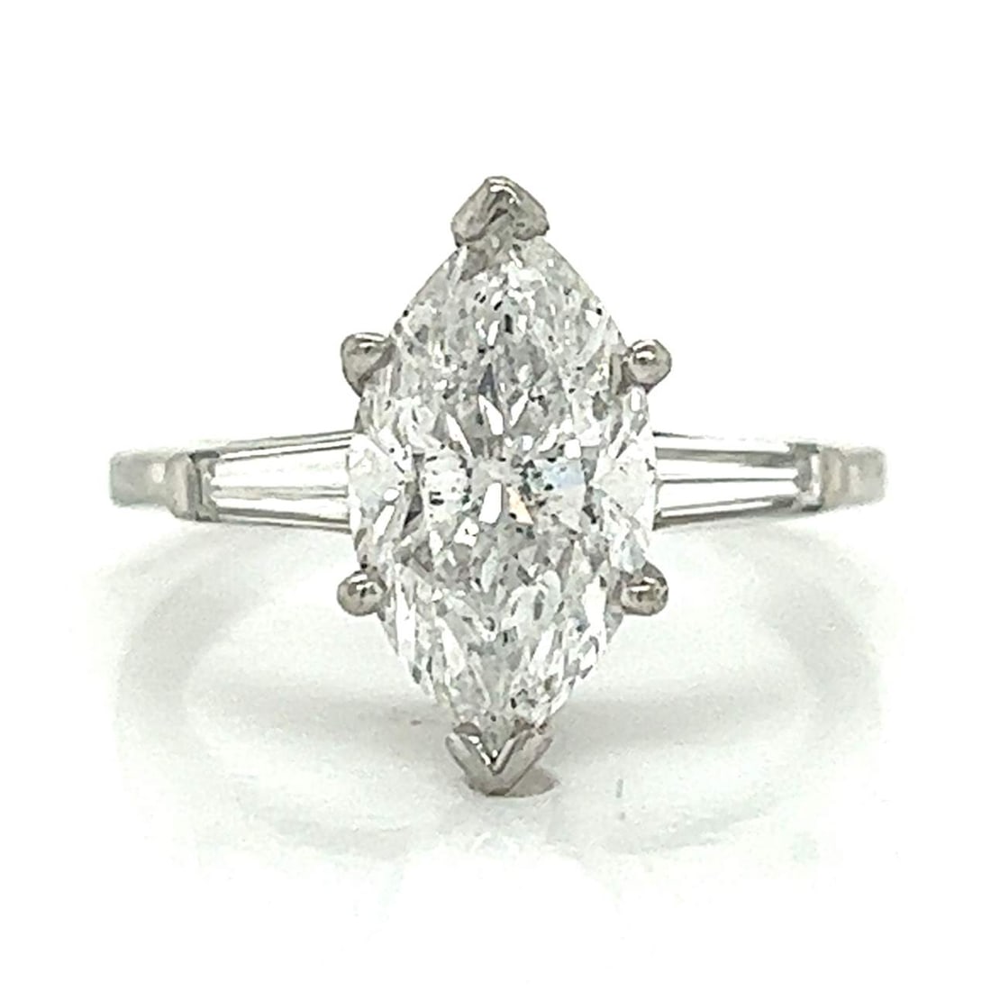 Platinum 3.02 Ct. Diamond Engagement Ring (1 of 4)