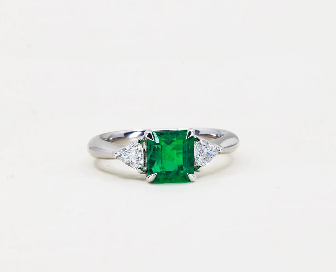Platinum Emerald Ring (1 of 2)