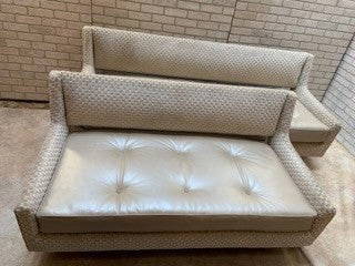 MID CENTURY MODERN SOFAS: MID CENTURY MODERN EDWARD WORMLEY BY DUNBAR USA TWO OPEN BACK SOFAS NEWLY UPHOLSTERED sofa 1 H 30†W 60†D 30†Seat H 18†Arm Se