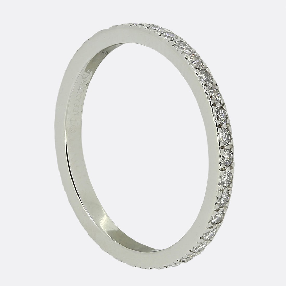 Tiffany & Co. Diamond Full Eternity Ring Size L (52) (1 of 2)