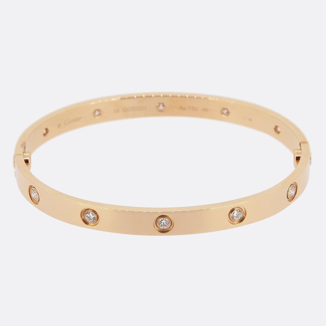 Cartier Ten Diamond LOVE Bangle Size 19 (1 of 3)