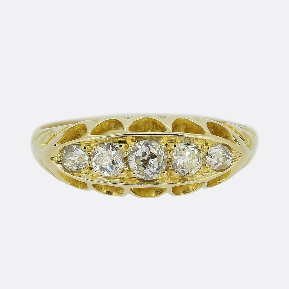 Edwardian Five-Stone Diamond Ring (1 of 3)