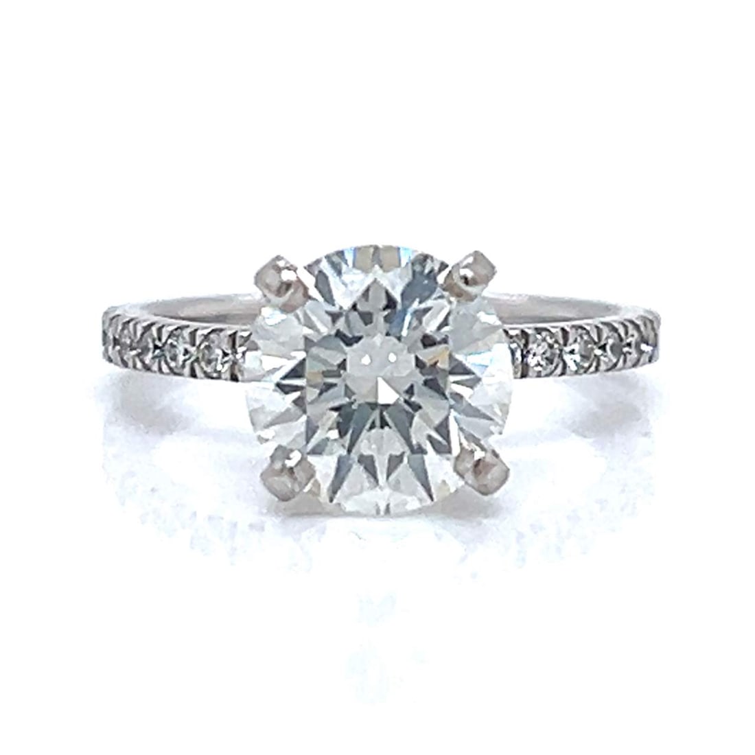 14K White Gold GIA CERTIFIED 2.35 Ct. Diamond Ring (1 of 4)