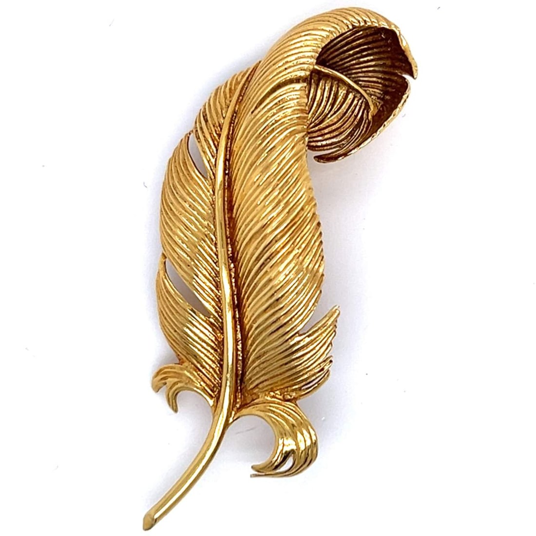 TIFFANY & CO. 18K Yellow Gold Leaf Brooch (1 of 3)