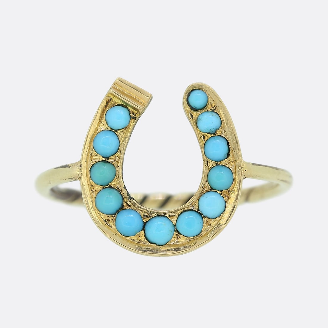 Victorian Turquoise Horseshoe Ring (1 of 3)