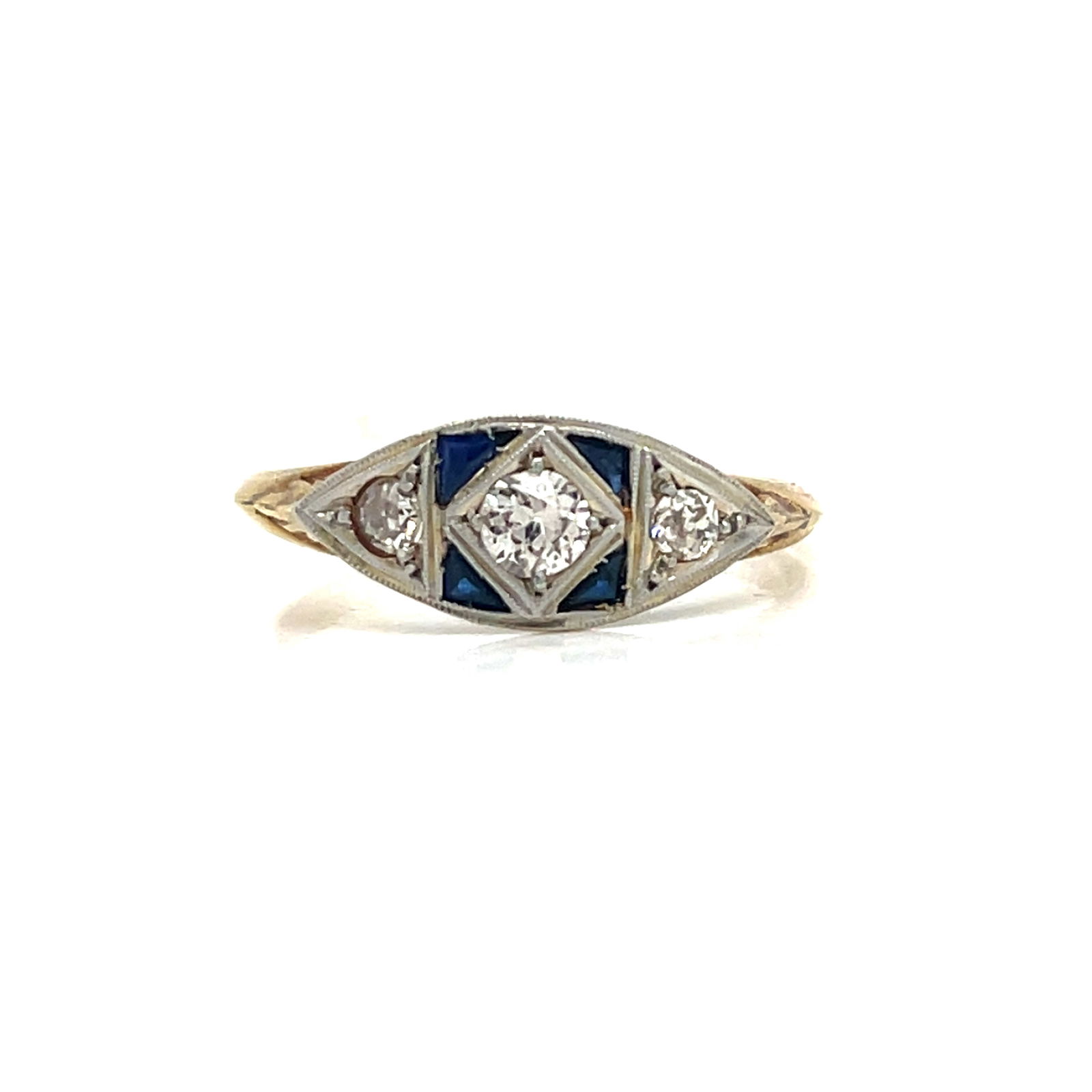18k Platinum Art Deco Diamond Ring (1 of 2)