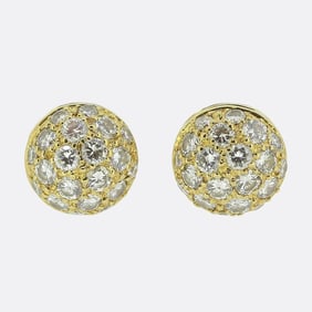 Cartier PavÃ© Diamond Stud Earring