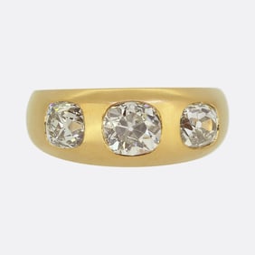 Antique Diamond Three-Stone Ring