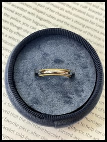 Vintage Tiffany & Co 18K Yellow Gold & Platinum Band